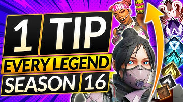 1 BEST TIP EVERY LEGEND (Season 16) - Predator Tricks to WIN MORE - Apex Legends Guide