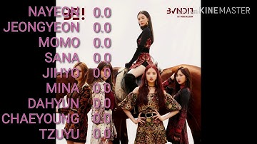 How would Twice sing : DUMB ( BVNDIT ) ( Line Distribution )