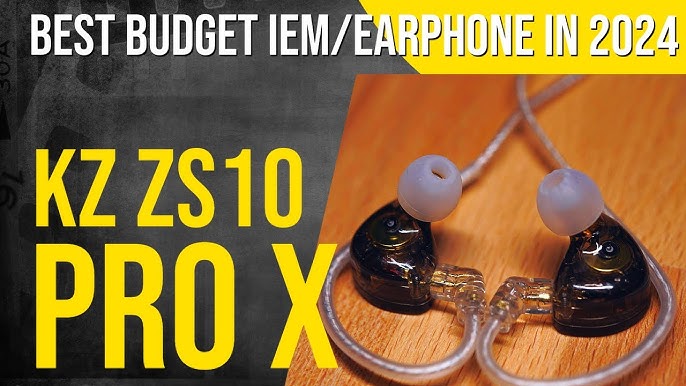 KZ ZS10 Pro Earphones, 4BA+1DD 5 Driver in Ear Monitor, HiFi Metal IEMS  Headphones with Stainless Steel Faceplate, Wired Earbuds Monitor for Singer