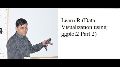Learn R (Data Visualization using ggplot2 Part 2)