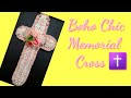 Boho cross wreath rope tutorial spring diy crafts decor crafting with ollie