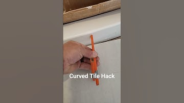 Quick tip in cutting curves in tile - Hack for Marking Tile