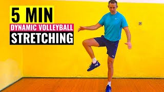 5 MIN Dynamic Volleyball Stretching | Simple and Effective Way to Get Ready for Volleyball