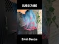 Sky blue with red end hair colour evish baniyashorts youtubeshorts ytshorts  haircolor