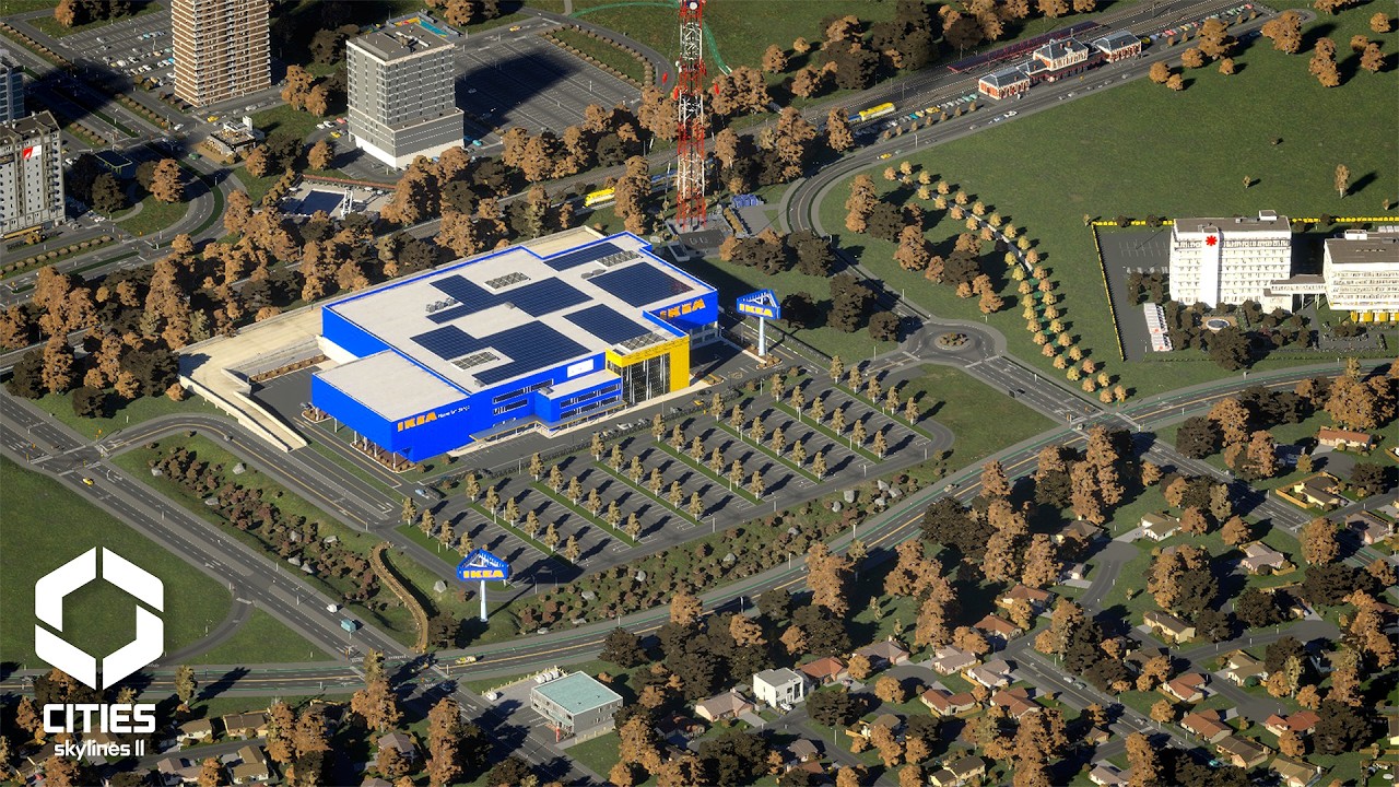 Designing a Suburb Around an IKEA! | Cities Skylines 2
