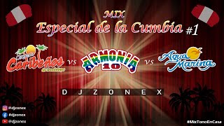👉 MIX ESPECIAL DE LA CUMBIA #1 👈 |Agua marina vs. Caribeños de Guadalupe vs. Armonia 10|