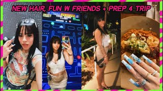 collective vlog ✩  prep 4 trip back home, new hair, fun w friends, hauls + more.