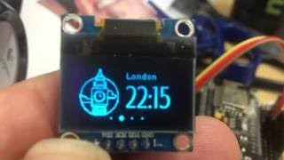 NodeMCU world clock demo