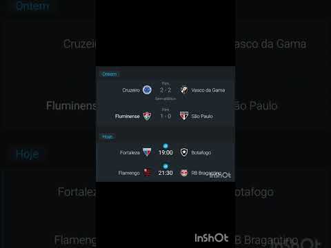 Campeonato Brasileirão jogos de ontem