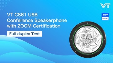ZOOM Certified - VTCS61 USB Conference Speakerphone - Full-duplex Test