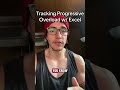 Practice excel & track your workouts #progressiveoverload #excel #dataanalysis #workout