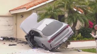 Man threatens 2 with pickaxe after crash
