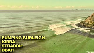 Taj Burrow, Durbo & Co. Stormy Pumping Burleigh Heads! Plus Florence,  Slater, Mick Fanning & Co