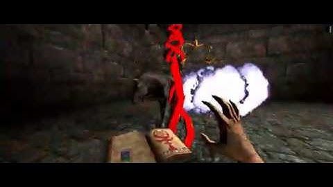 HeXen 2 - Necromancer vs. Famine with guide for improved graphics in description. (3440x1440)