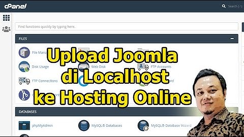 Cara Membuat Website Berbasis Joomla : Cara Upload Joomla dari Localhost ke Hosting Online #25