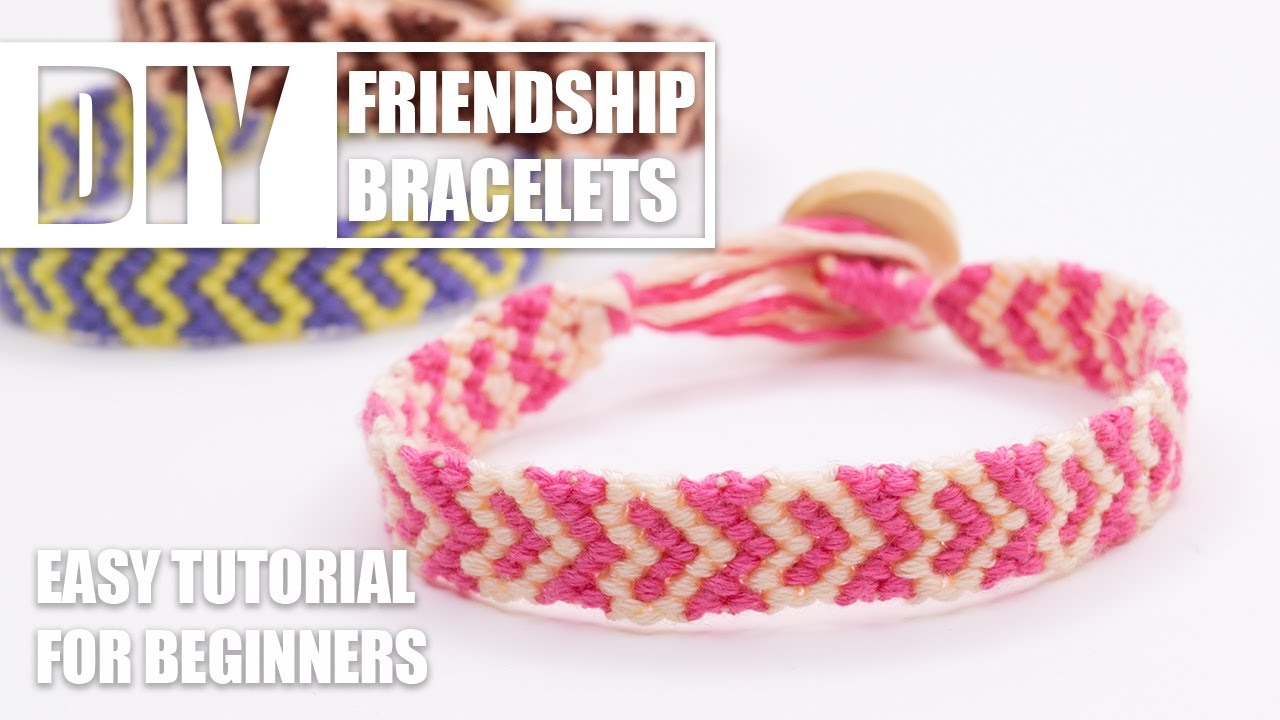 DIY Heart Friendship Bracelets | Easy Tutorial for Beginners - YouTube