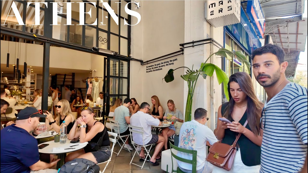 Morning Walk in Athens: Praxitelous, Varvakeios Central Market, and Athinas Street