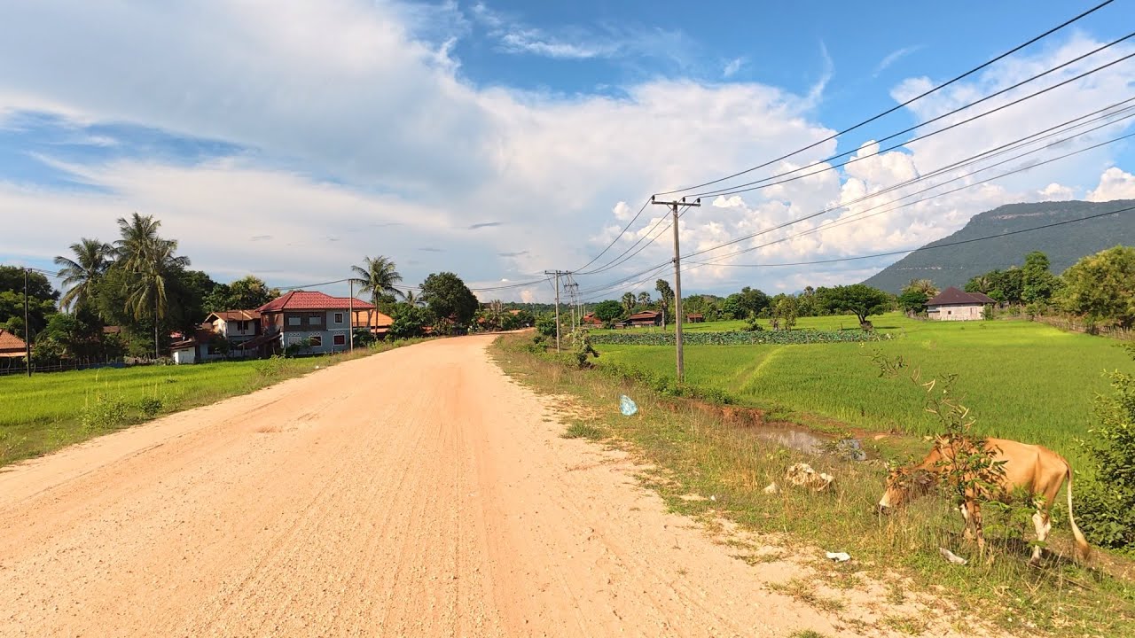 ชนบทลาวใต้ | หมู่บ้านริมแม่น้ำเซโดน บรรยากาศดี วิวสวย บ.ซ้ง-บ.แห่ เมืองปากเซ แขวงจำปาสัก สปป.ลาวใต้