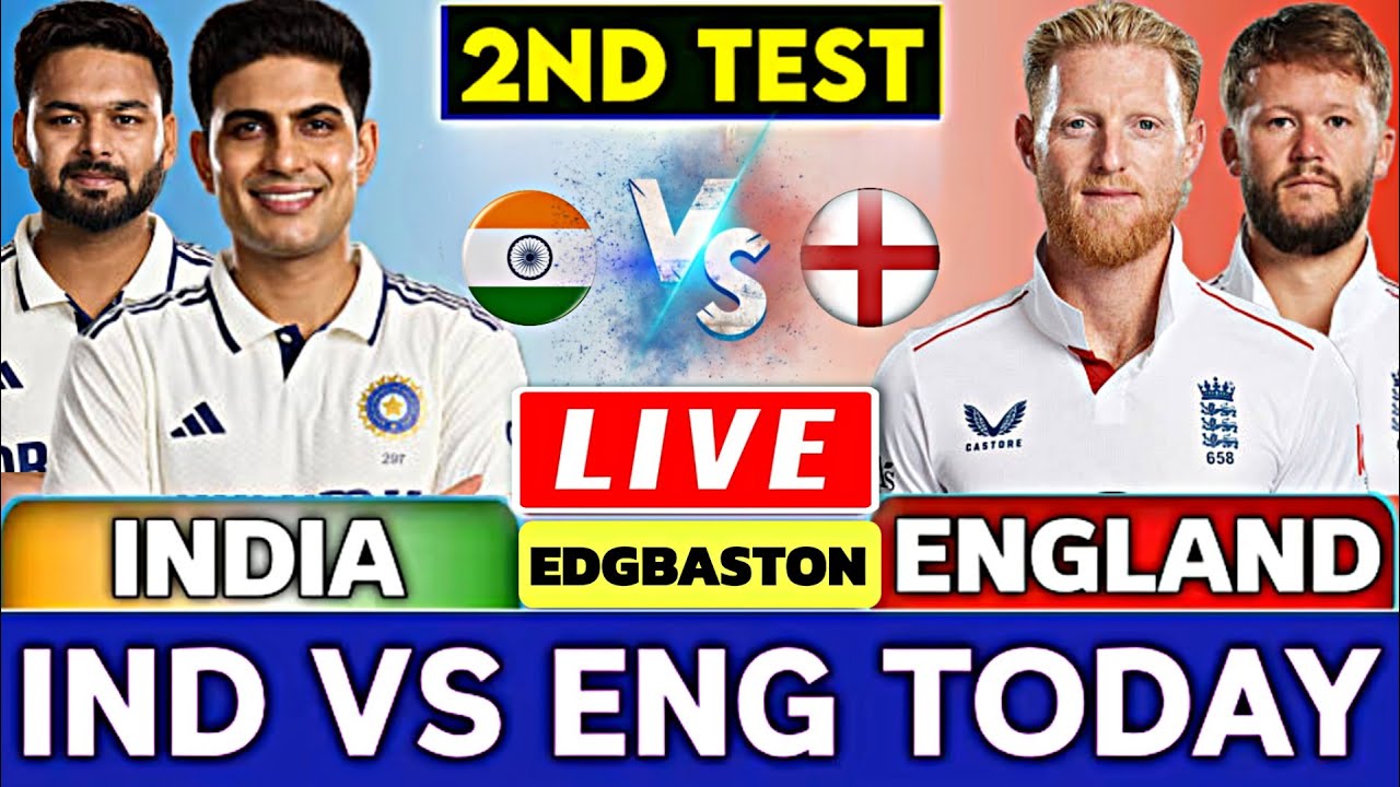 🔴LIVE: INDIA VS ENGLAND LIVE 2ND TEST DAY 1 | Ind vs Eng Today Test ...