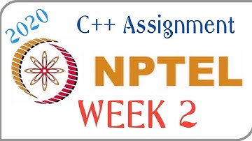 NPTEL ‖ C++ Programming ‖ week 2- Assignment solutions