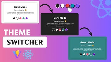 Build a Theme Switcher using React | React JS Tutorial