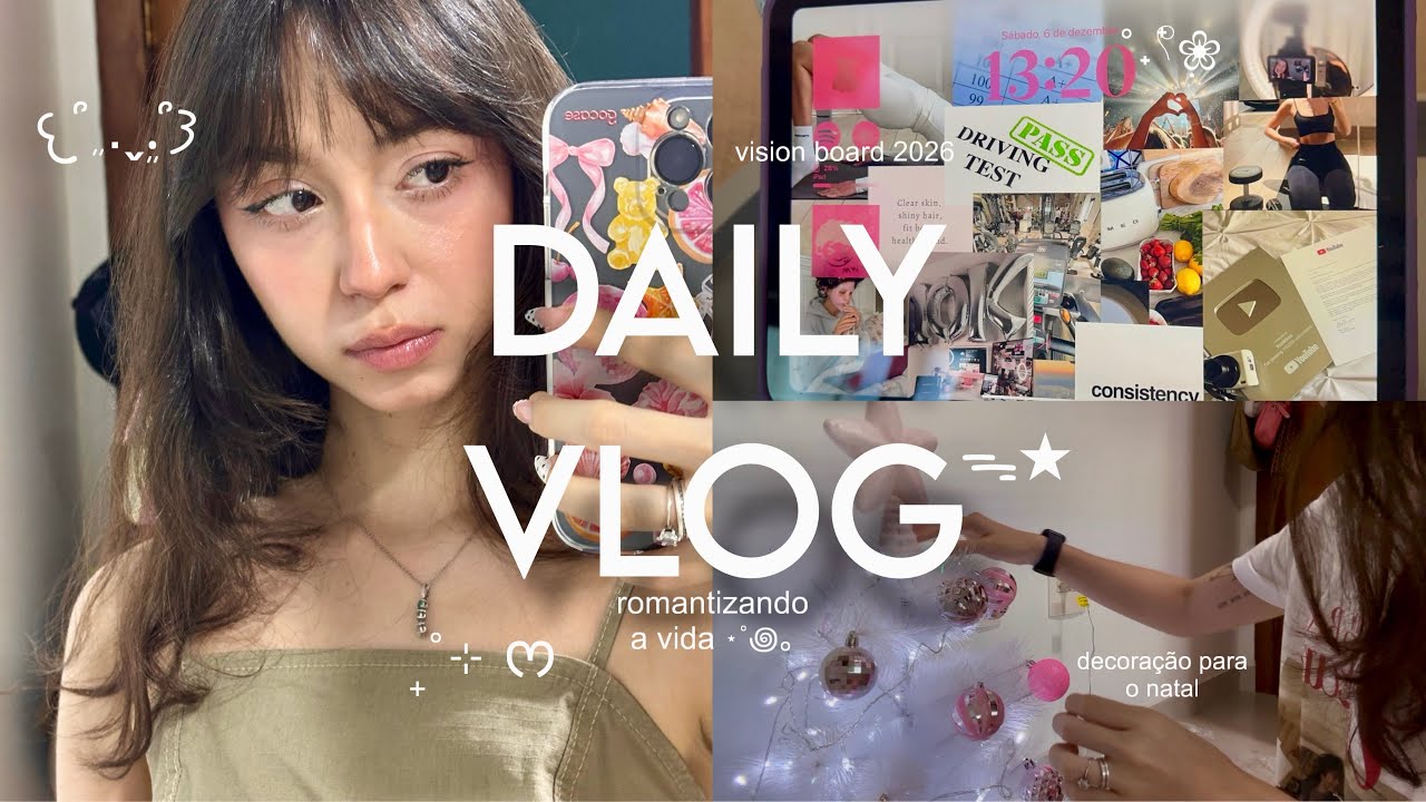 daily vlog ⋆˚࿔ | work days, comprinhas para o natal, montando meu vision board 2026, burguer date…