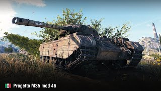 Progetto M35 mod 46. 9 фрагов, 6200 урона