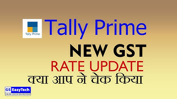 GST rate चेंज करना, How to update New GST rate for old stock group or old stock item  in TallyPrime