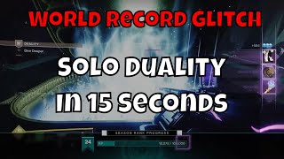 Solo Duality In 15 Seconds - WR Glitch Gahlran