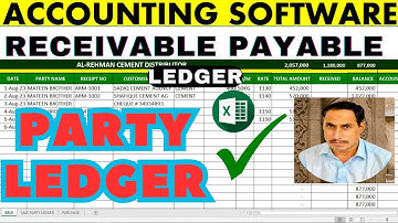 FULLY AUTOMATIC ACCOUNTING SOFTWARE | HOW TO CREATE ACCOUNT RECEIVABLE PAYABLE AND PARTY LEDGER