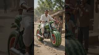 तरबूज से बनी Bike 😱 दुनिया की सबसे अनोखी मोटरसाइकिल | #shorts #trending #viralvideo #motivation#desi