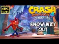 Crash Bandicoot 4: It’s About Time - SNOW WAY OUT Full Level Gameplay (PS4 Pro) @ ᵁᴴᴰ 60ᶠᵖˢ ✔