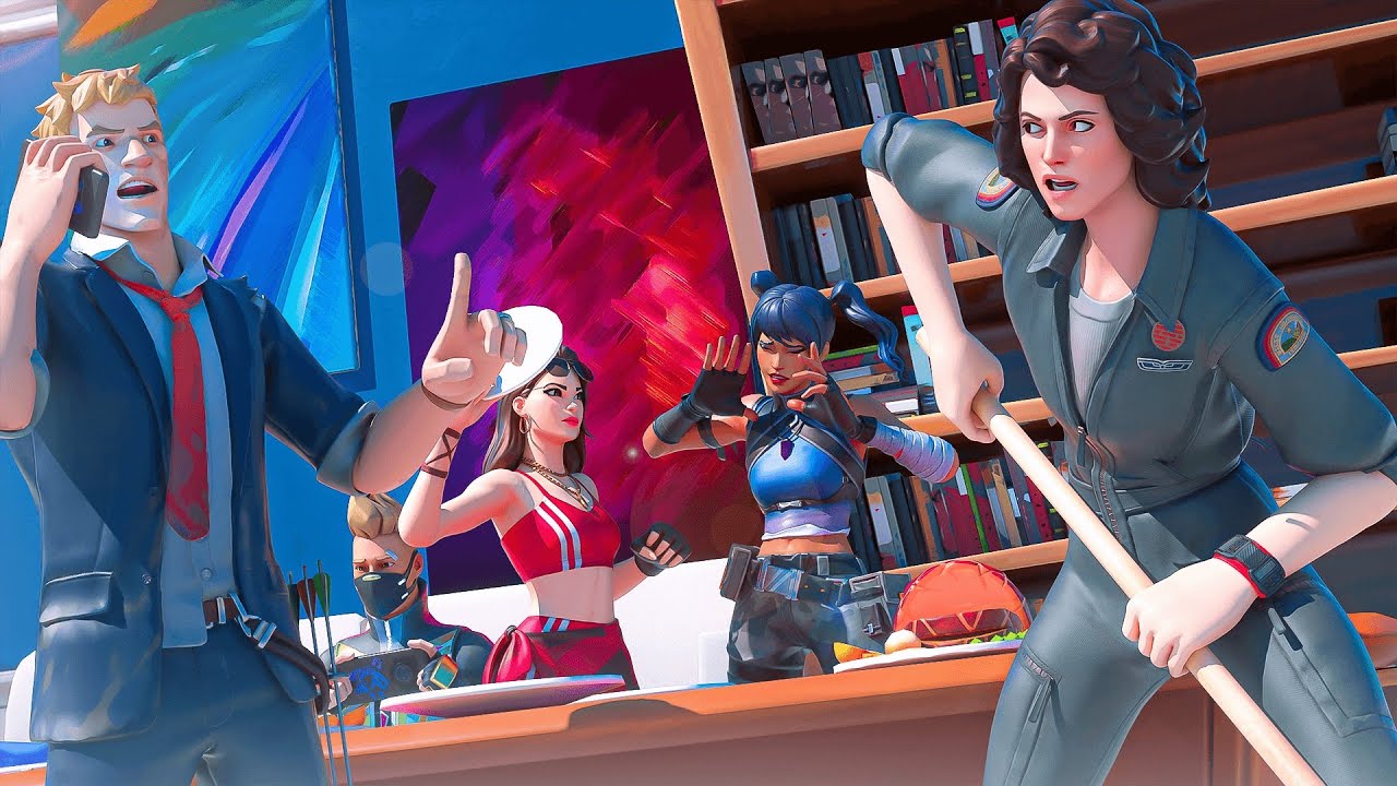 Ролевая игра Fortnite: БЕЗУМНАЯ СЕМЕЙНАЯ ЖИЗНЬ! (УЖИН ПОШЁЛ НЕ ТАК!?) (Короткометражный фильм For...