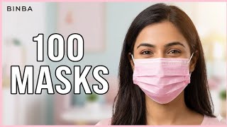 BINBA Pink 3-Ply Surgical Mask | Soft Comfortable Protection | Pack of 100 Pcs screenshot 1