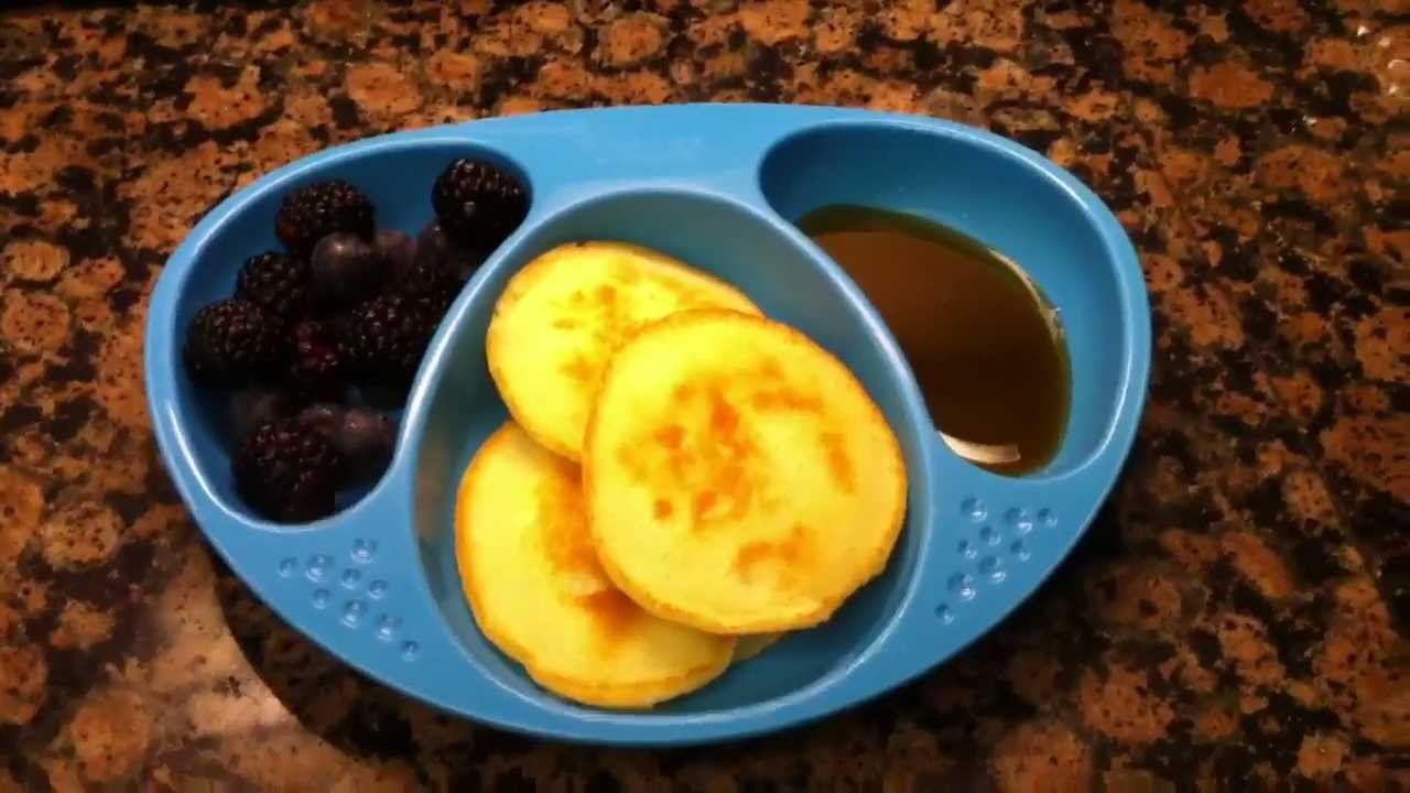 Toddler Meal Idea Banana Pancakes with Fresh Berries YouTube