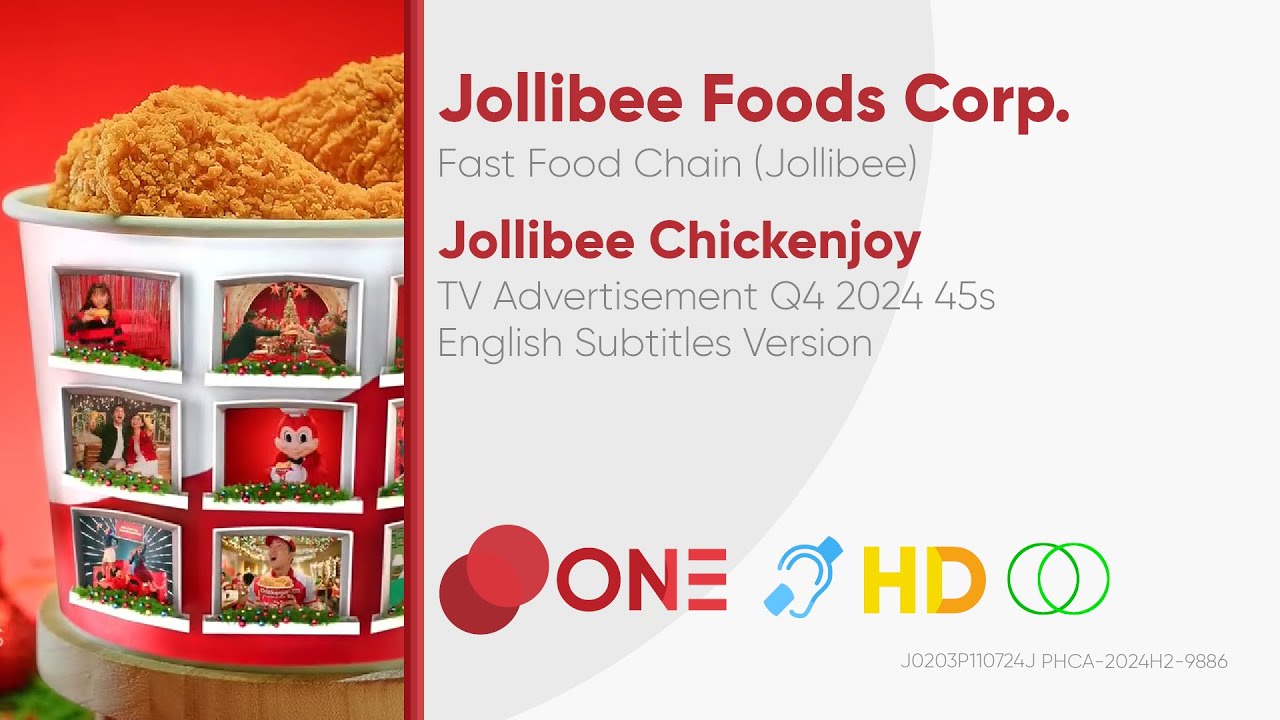 Jollibee Chickenjoy TV Ad Q4 2024 45s (Philippines, English Subs ...