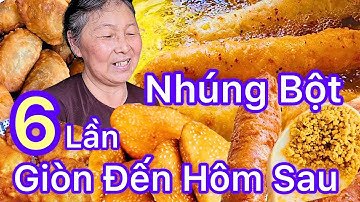 Truyền lại bí quyết CHUỐI CHIÊN GIÒN RỤM ĐẾN NGÀY HÔM SAU phồng xốp khô dầu lên màu của Cô Nam Hải
