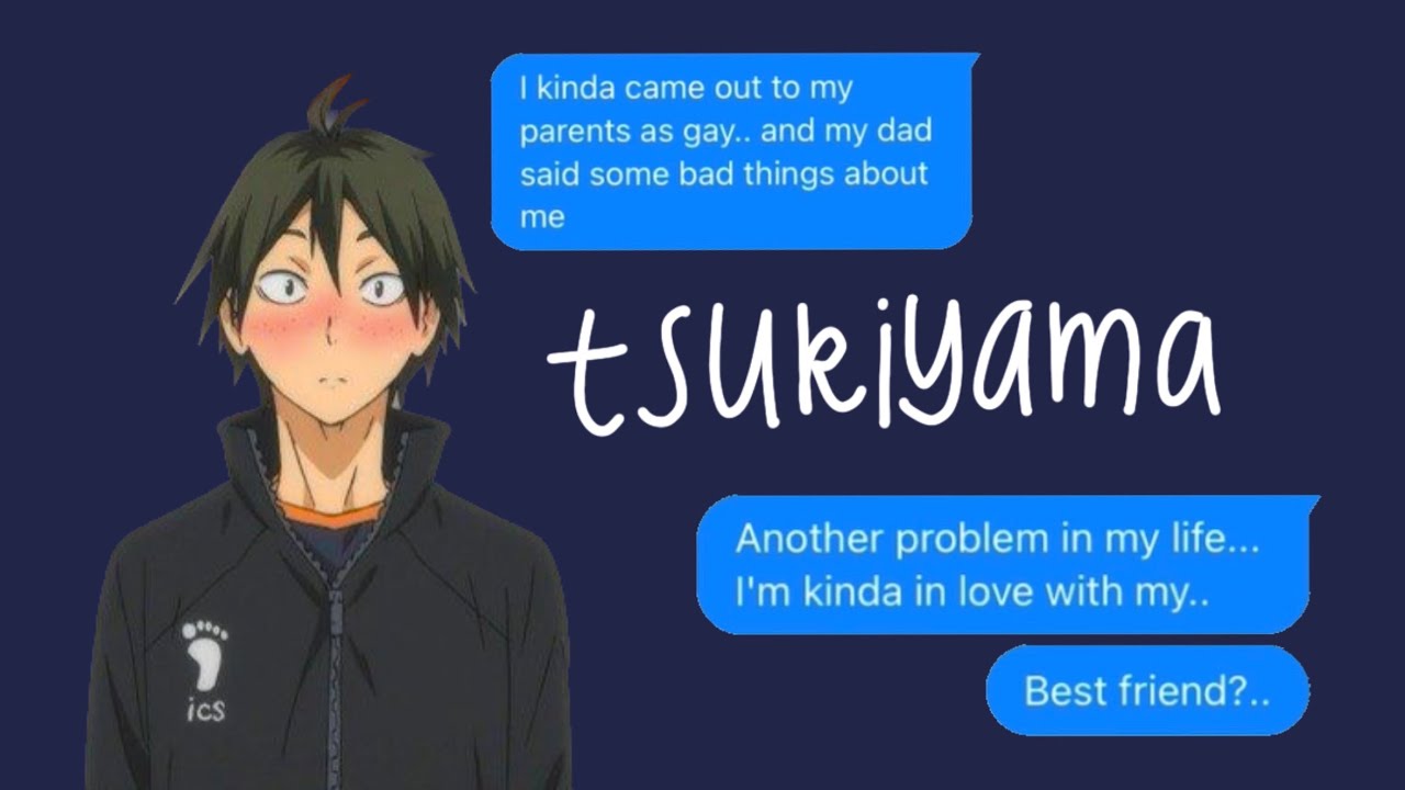 Smoking in the moonlight pt.1 || Haikyuu texting story [Tsukiyama]
