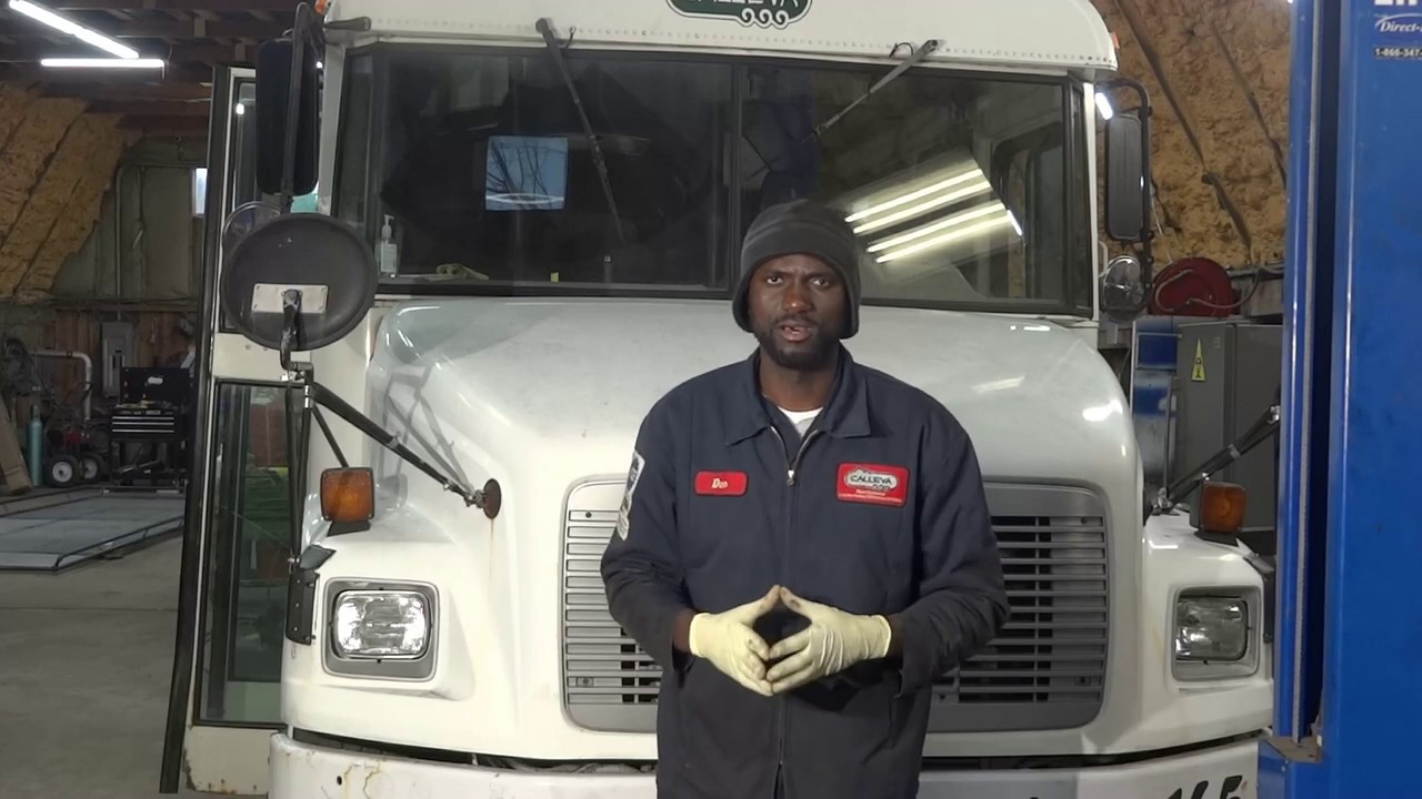 Brake Chamber Replacement on a 05 Freightliner school Bus YouTube