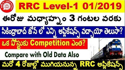 RRC Level-1 Group-D applications completed Till now full detail for all RRB aspirant by SRINIVASMech