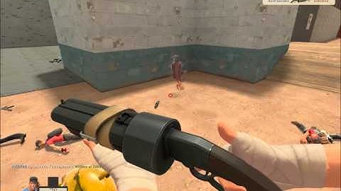TF2- Gold Bot Killer scatter gun