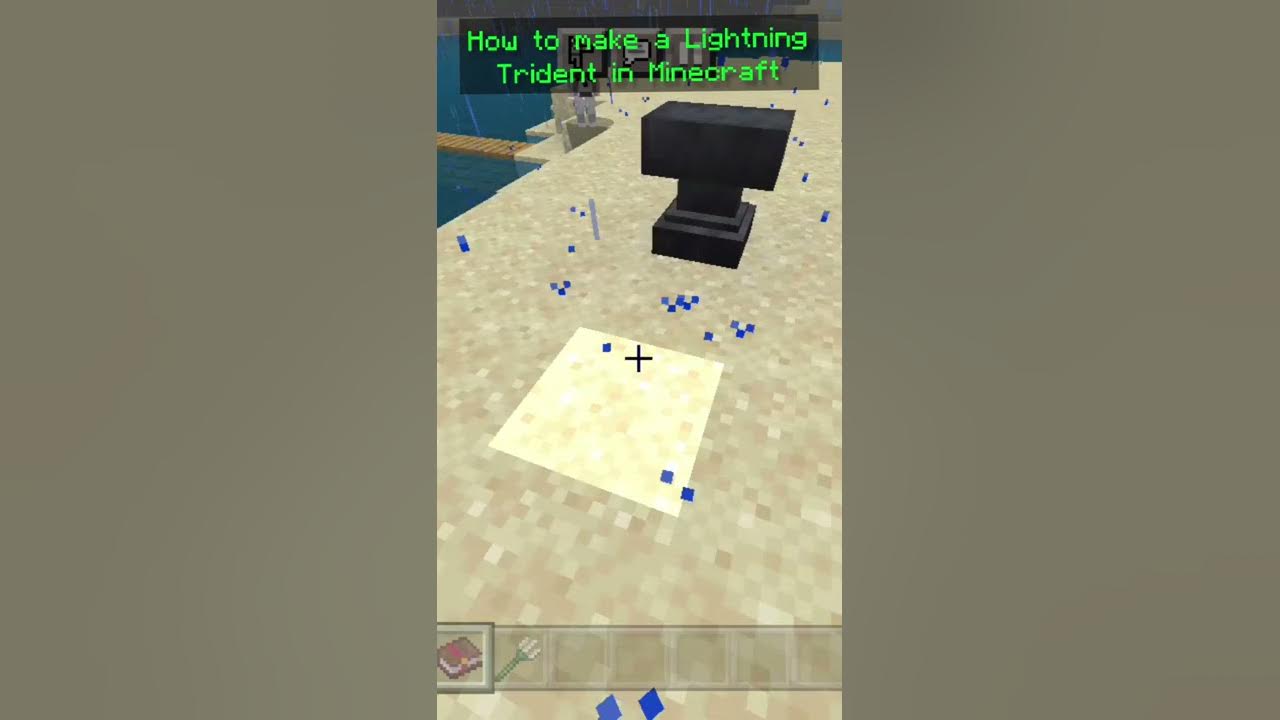 How to make a lightning trident in Minecraft! YouTube