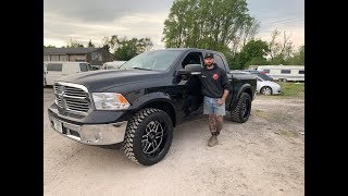 Dodge Ram 1500 starting transformation from stock to beast Lift 35 Tyres 22 wheels