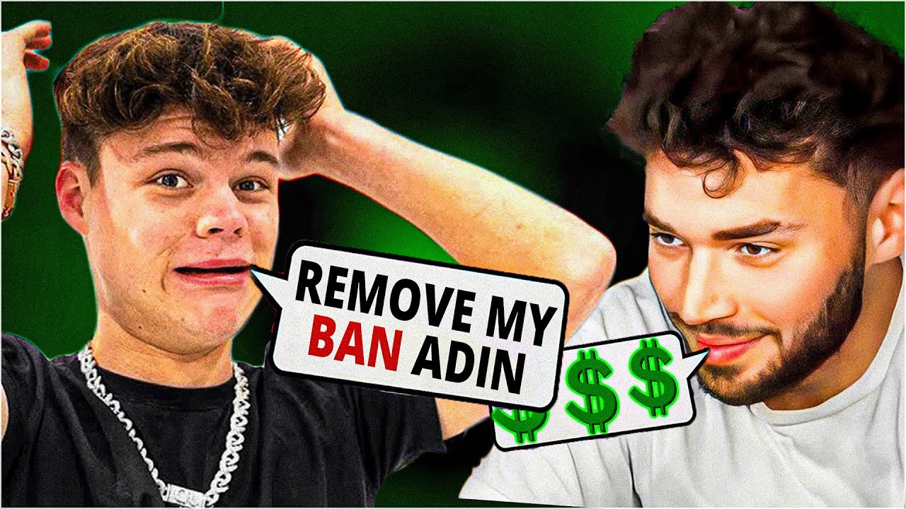Adin Ross DEMANDS $300K to UNBAN Jack Doherty from Kick! - YouTube
