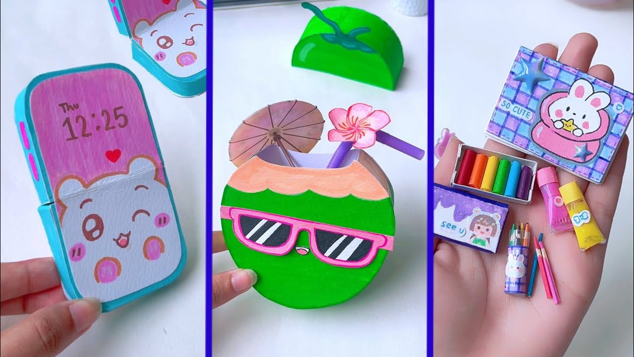 Paper craft/Easy craft ideas/ miniature craft / how to make /DIY/school
