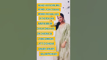 Thumbnail of mehndi songs/haldi songs/wedding song/ song playlist/Bollywood songs/choreopaathsala/