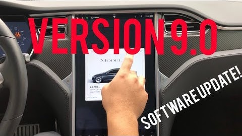Tesla Software Update! Version 9.0 in p100d. Cool New Easter Egg!