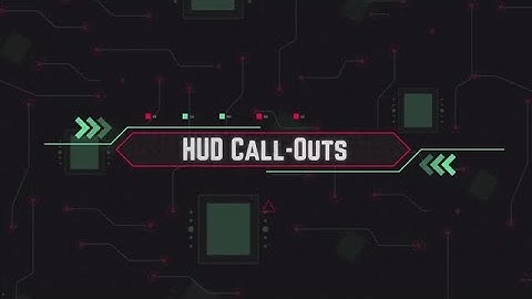 HUD Call Outs After Effects Templates