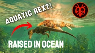 I raised a baby REX in the OCEAN on Path of Titans 