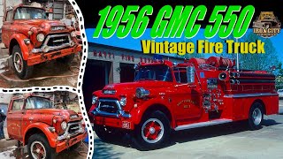 1956 GMC 550 Vintage Fire Truck. 347 Pontiac V8Will it Run?? Patina Project Truck.